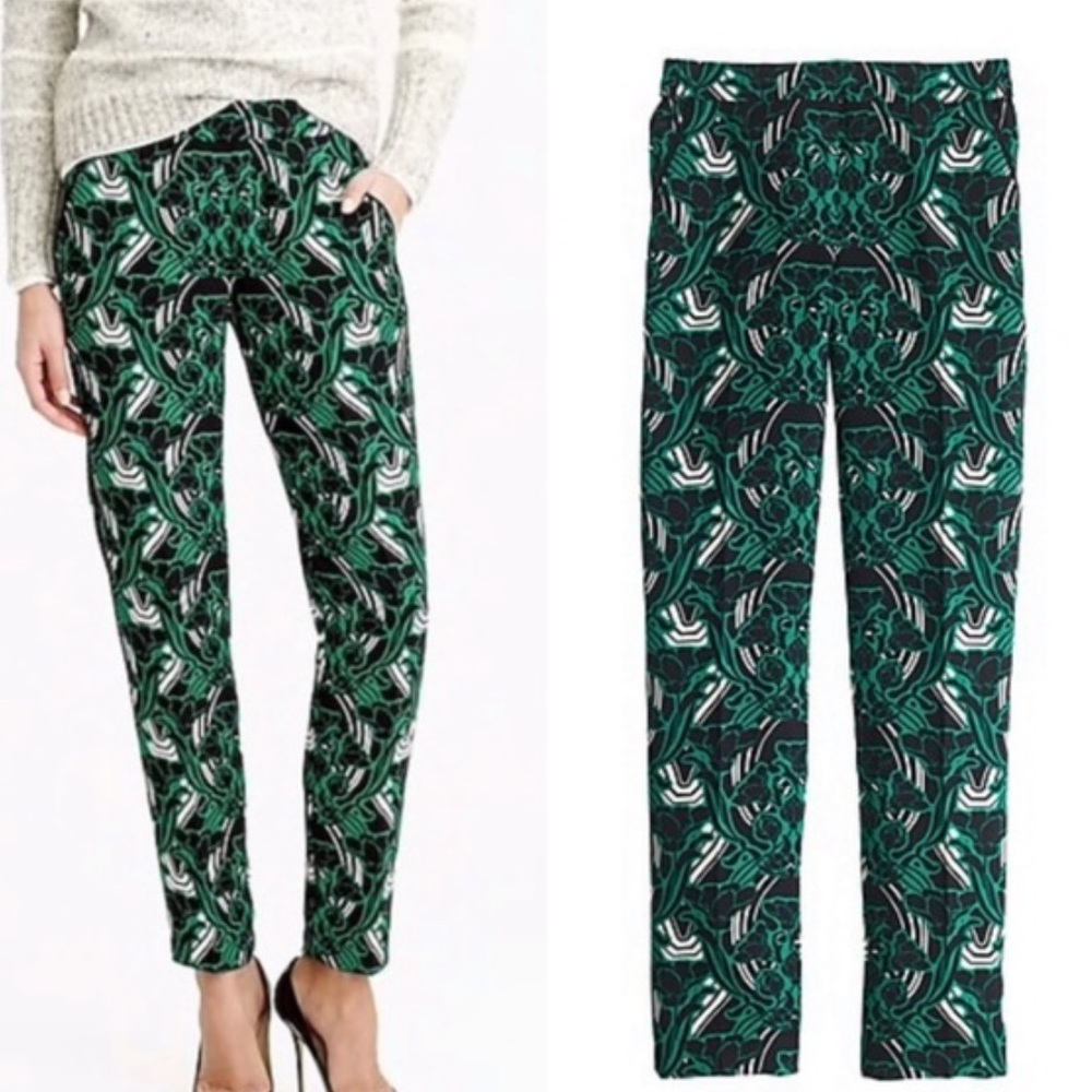 J. Crew Tuxedo pant joggers retro floral - Picture 1 of 10